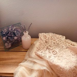 Floor Length Prom / Wedding Lace & Tulle Dress